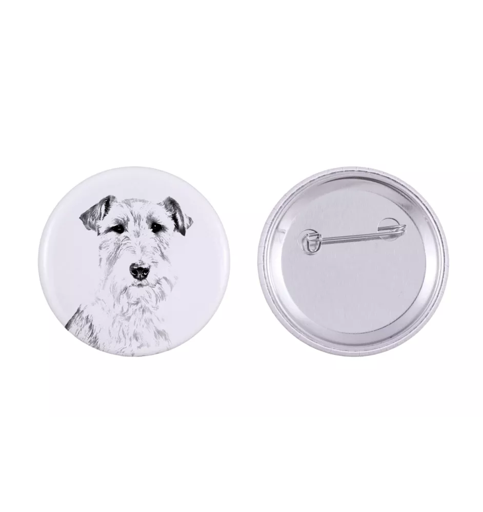 Fox-terrier à poil dur - badge avec votre chien, ajoutez votre propre photo, marque Art-Dog