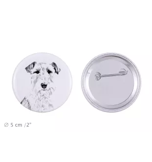 Fox-terrier à poil dur - badge avec votre chien, ajoutez votre propre photo, marque Art-Dog