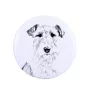 Fox-terrier à poil dur - badge avec votre chien, ajoutez votre propre photo, marque Art-Dog