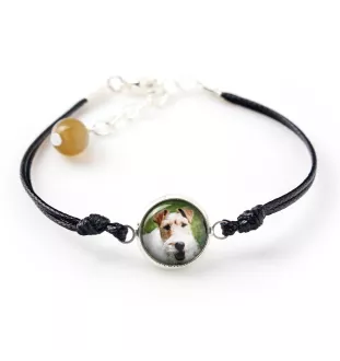Fox-terrier à poil dur - ensemble de bijoux avec votre photo, accessoire féminin, article fait main, produit fabriqué à la main avec passion pour la création de la marque Art-Dog