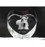 Fox-terrier à poil dur - une photo de chien dans un cristal, un cœur en cristal, un cadre photo exceptionnel de la marque Art-Dog