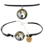 Fox Terrier Drahthaar, Foxterrier - Schmuckset mit Ihrem Foto, handgefertigtes Set, Armband und Halskette von Art.-Dog.