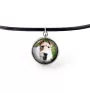 Fox Terrier Wire - a set of jewelry with your photo, handmade set, bracelet and necklace by Art.-Dog brand