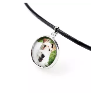 Foksterier szorstkowłosy naszyjnik i bransoletka ze zdjęciem Art-Dog