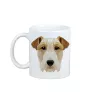 Fox Terrier Wire - cup with a geometric dog image and the inscription Art-Dog