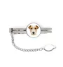 Fox Terrier Wire - geometric tie clip with a picture and inscription from Art-Dog