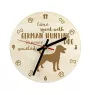 Deutscher Jagdterrier - clock with dog, wooden clock with engraving, personalised clock by Art-Dog