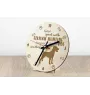 Deutscher Jagdterrier - clock with dog, wooden clock with engraving, personalised clock by Art-Dog
