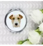 Fox Terrier Wire - mirror with a geometric design and the brand name Art-Dog