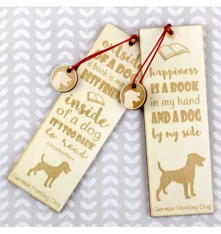 Chien de chasse allemand - marque-page pour livre avec chien, marque-page personnalisé, cadeau pour les amateurs de livres de la marque Art-Dog