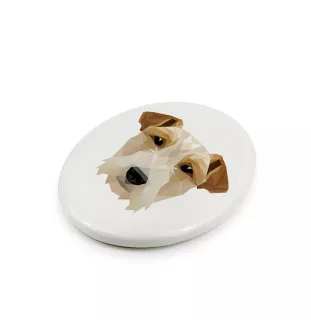 Fox Terrier Wire - a plate with a geometric design and the brand name Art-Dog