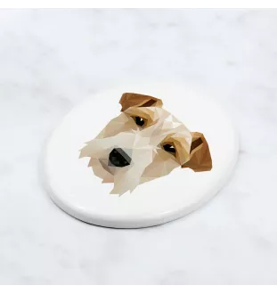 Fox Terrier Wire - a plate with a geometric design and the brand name Art-Dog