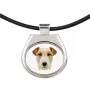 Fox Terrier Wire - necklace with a geometric design and the inscription "Art-Dog"