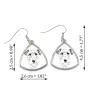 Fox-terrier à poil dur - boucles d'oreilles avec chien, boucles d'oreilles pendantes avec photo, bijoux personnalisés avec impression de la marque Art-Dog