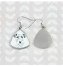 Fox-terrier à poil dur - boucles d'oreilles avec chien, boucles d'oreilles pendantes avec photo, bijoux personnalisés avec impression de la marque Art-Dog