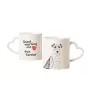 Fox Terrier Drahthaar, Foxterrier - Tasse mit Hund, entzückende Tasse mit herzförmigem Henkel, universelles Geschenk der Marke Art-Dog