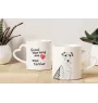 Fox Terrier Wire - cup with a dog, adorable cup with a heart-shaped handle, universal gift from the Art-Dog brand