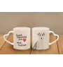 Fox Terrier Wire - cup with a dog, adorable cup with a heart-shaped handle, universal gift from the Art-Dog brand
