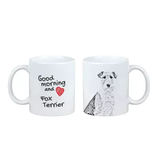Fox Terrier Wire - cup with a dog, cup with a photo, personalized gift from the Art-Dog brand