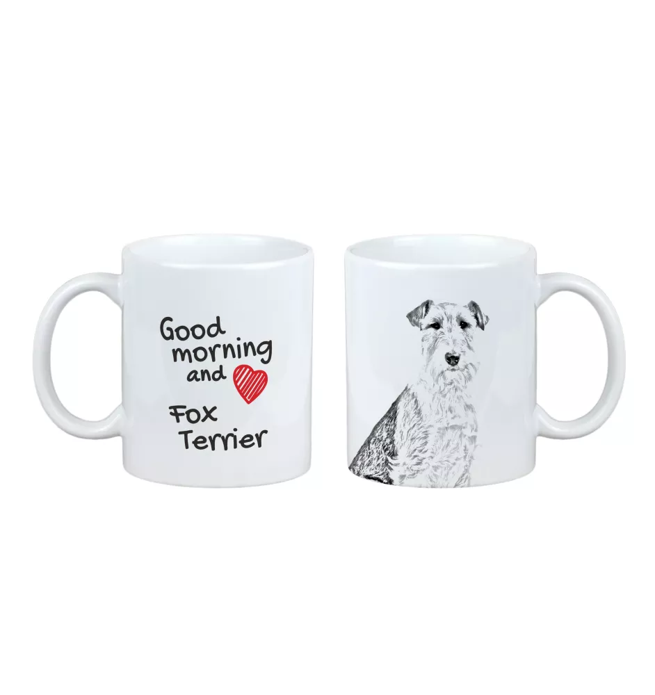 Fox Terrier Wire - cup with a dog, cup with a photo, personalized gift from the Art-Dog brand