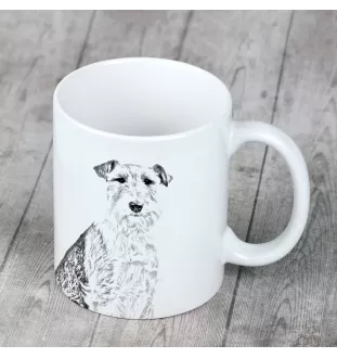 Fox Terrier Wire - cup with a dog, cup with a photo, personalized gift from the Art-Dog brand