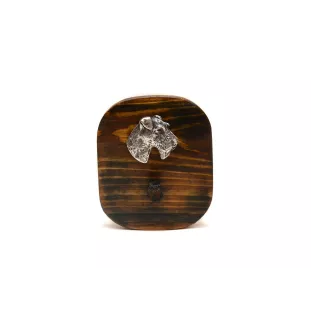 Fox Terrier Drahthaar, Foxterrier - Leinenhalter, Hundemedaillehalter, Schlüsselhaken der Marke Art-Dog