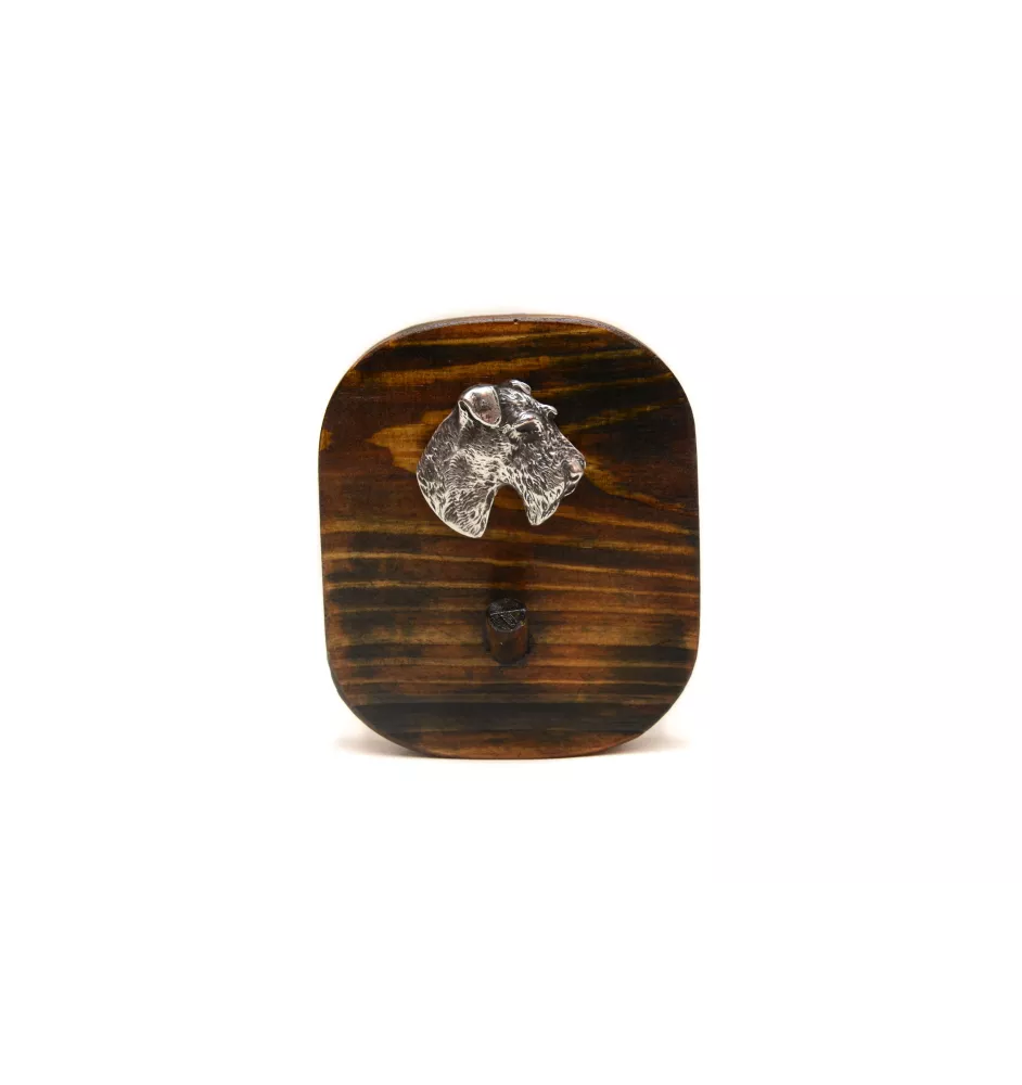 Fox Terrier Drahthaar, Foxterrier - Leinenhalter, Hundemedaillehalter, Schlüsselhaken der Marke Art-Dog