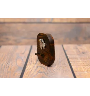 Fox Terrier Drahthaar, Foxterrier - Leinenhalter, Hundemedaillehalter, Schlüsselhaken der Marke Art-Dog