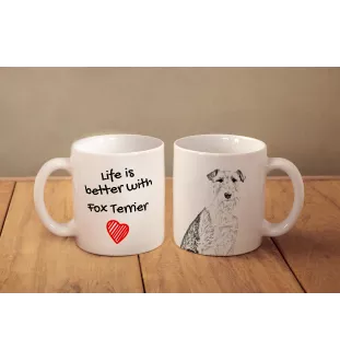 Fox-terrier à poil dur - tasse avec chien, tasse avec photo, cadeau personnalisé de la marque Art-Dog
