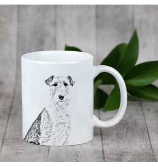 Fox-terrier à poil dur - tasse avec chien, une tasse adorable avec une illustration, un cadeau avec votre photo de la marque Art-Dog