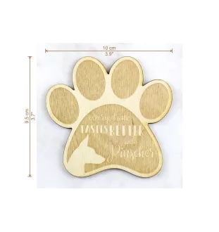 Pinscher allemand - Sous-verre mug, sous-verre gravé avec chien, cadeau pour amoureux des chiens par la marque Art-Dog