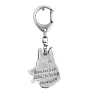 Berger allemand, Berger d'Alsace, Berger alsacien - Porte-clés argenté avec chien, décoration de sac à main, pendentif de sac à dos par la marque Art-Dog