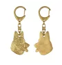 Berger allemand, Berger d'Alsace, Berger alsacien - Porte-clés doré avec chien dans boîte cadeau, décoration de sac à main, accessoire de luxe de la marque Art-Dog