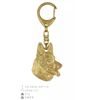 Owczarek niemiecki brelok pozłacany w pudełku Art-Dog