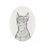 Pinscher allemand - une plaque commémorative avec une photo de chien, une plaque funéraire avec une impression, une plaque ovale personnalisée de la marque Art-Dog