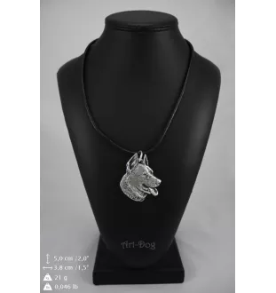 Deutscher Schäferhund - Halskette mit Hund, versilberter Anhänger für Hundefans, einzigartiger Schmuck der Marke Art-Dog