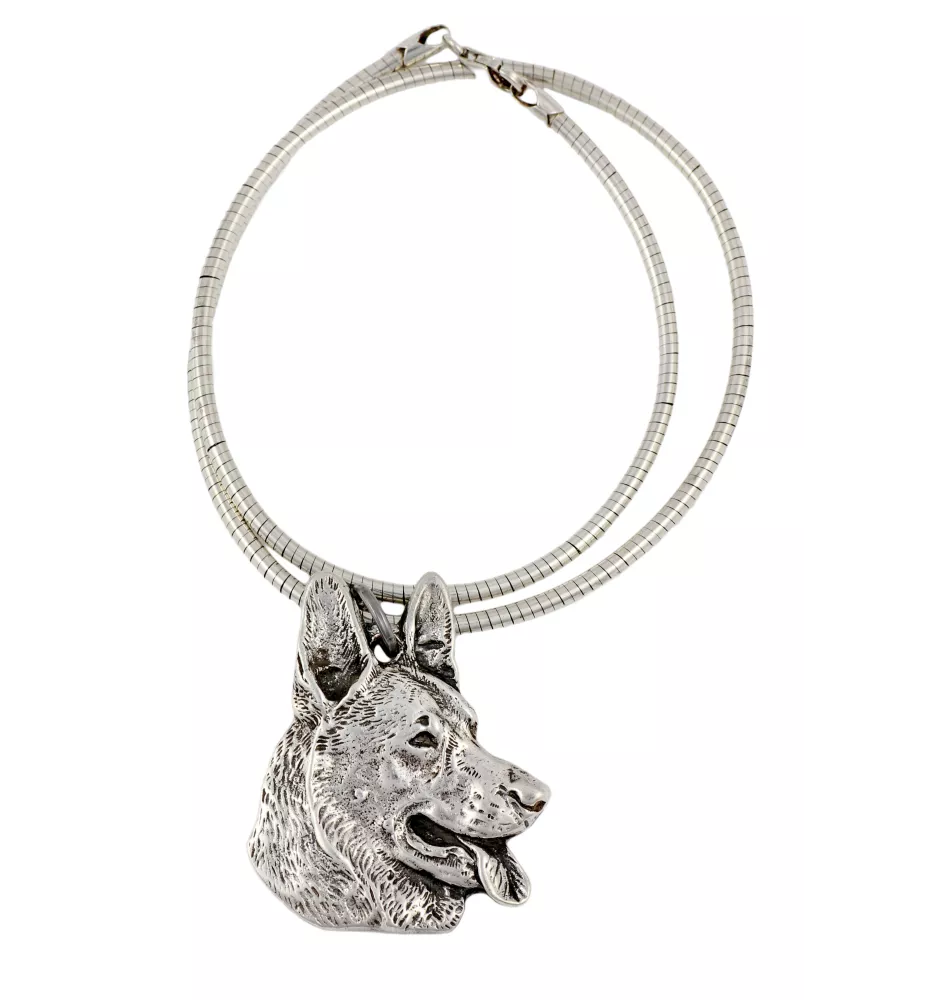 Berger allemand, Berger d'Alsace, Berger alsacien - Collier pour chien, bijoux uniques pour les fans de chiens, pendentif vipère unique de la marque Art-Dog