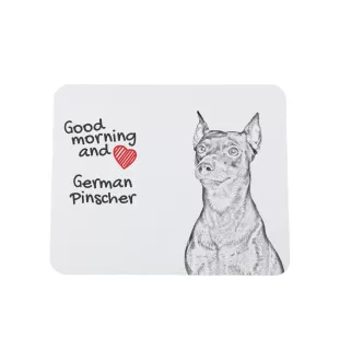 German Pinscher - mouse pad with print, personalized dog-themed mouse pad, unique gadget for an office worker by Art-Dog brand