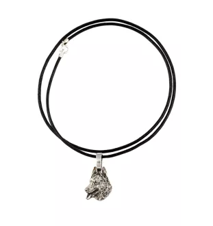 Deutscher Schäferhund - Hundehalsband, versilberter Anhänger für den Hundeliebhaber, dezenter Schmuck von Art-Dog