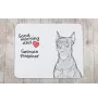 German Pinscher - mouse pad with print, personalized dog-themed mouse pad, unique gadget for an office worker by Art-Dog brand