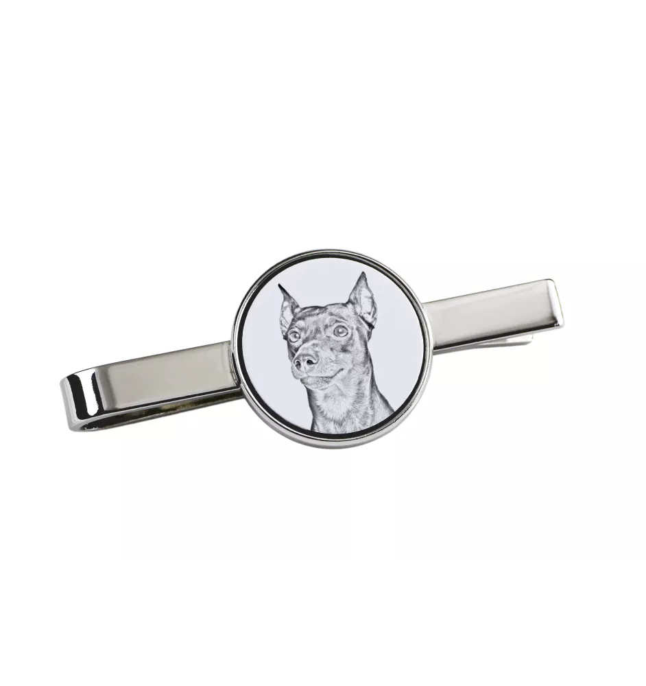 Deutscher Pinscher - Krawattenklammer mit Hund, personalisierter Krawattenclip, einzigartiges Geschenk für Männer von der Marke Art-Dog