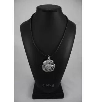 Berger allemand, Berger d'Alsace, Berger alsacien - Collier de chien dans une boîte cadeau, médaillon argenté pour fan de chien, pendentif remarquable de la marque Art-Dog