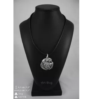 Deutscher Schäferhund - Hundehalsband in Geschenkbox, versilbertes Medaillon für Hundefans, markanter Anhänger der Marke Art-Dog