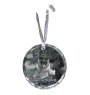 German Shepherd Dog, Alsatian Wolf Dog - crystal bauble with a photo, dog photo in crystal, personalized Christmas tree ornament by Art-Dog brand