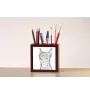 Deutscher Pinscher - Stifthalter mit Hund, Schreibtischorganizer mit Aufdruck, personalisierte Schreibtischdekoration der Marke Art-Dog