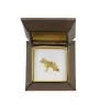 Deutscher Schäferhund II - Hundebrosche in dekorativer Box, elegante vergoldete Anstecknadel, Jackenbrosche der Marke Art-Dog