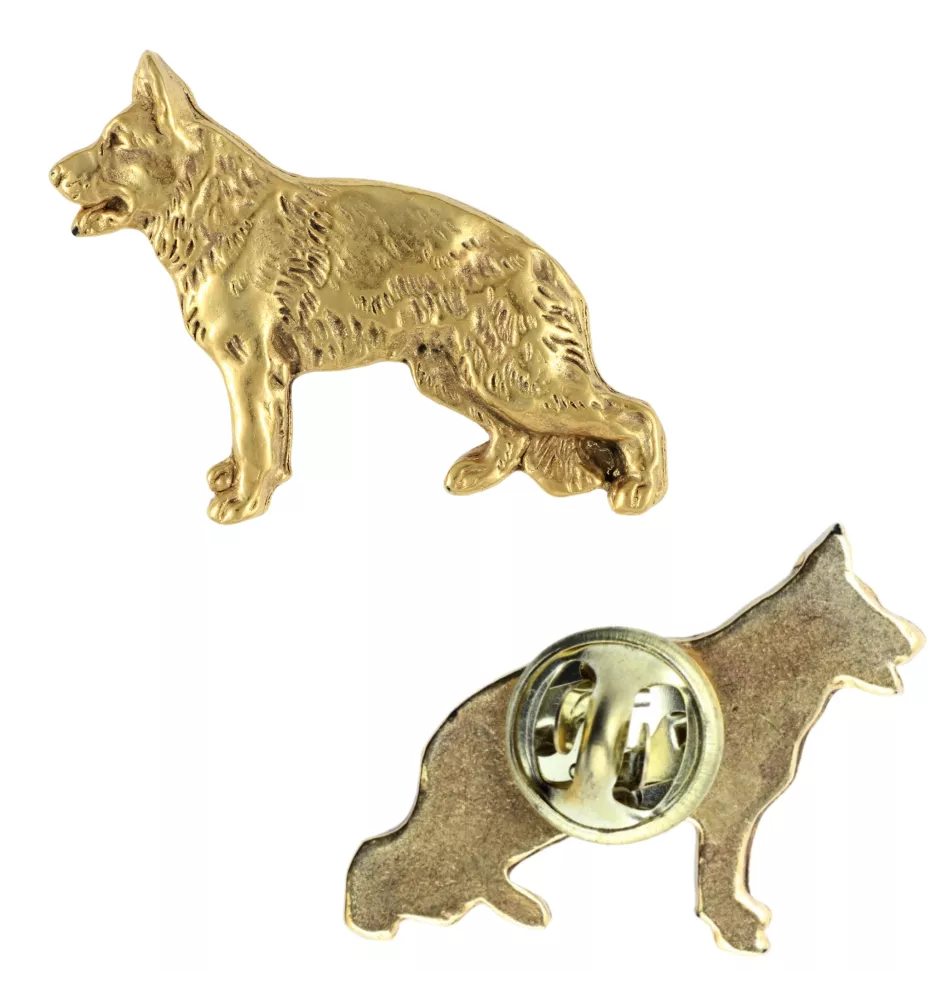 Owczarek niemiecki pin pozłocony Art-Dog