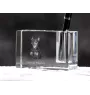 Pinczer średni penholder kryształowy z psem Art-Dog