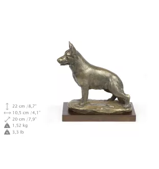 German Shepherd Dog, Alsatian Wolf Dog - dog statue, figurine for office, trophy for dog show by Art-Dog brand