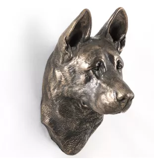 Berger allemand, Berger d'Alsace, Berger alsacien - Statue de chien, buste suspendu, décoration unique pour les amoureux des chiens par la marque Art-Dog